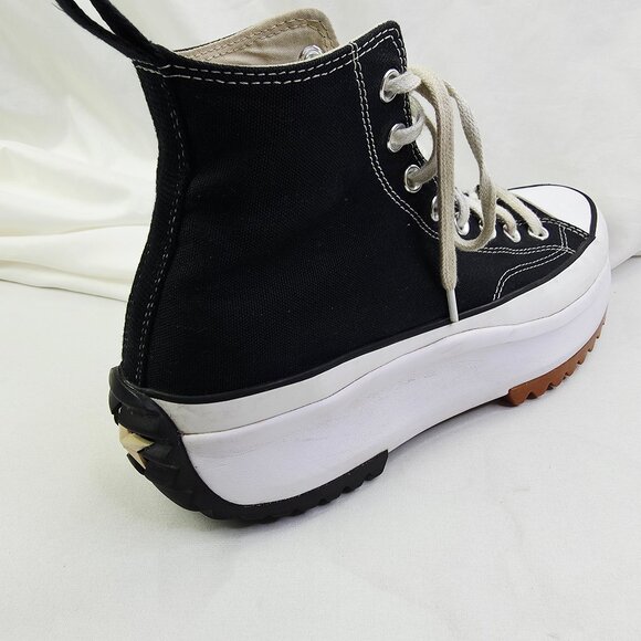 Converse Run Star Hike Size 10 Mens Or 11.5 Womens Black Hi Platform Sneakers - Picture 14 of 15